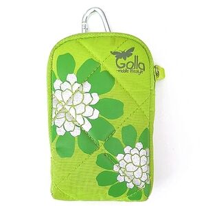 Green Floral Camera Pouch
